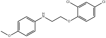 N-[2-(2,4-Dichlorophenoxy)ethyl]-4-methoxyaniline 结构式