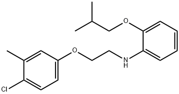 N-[2-(4-Chloro-3-methylphenoxy)ethyl]-2-isobutoxyaniline 结构式