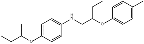 N-[4-(sec-Butoxy)phenyl]-N-[2-(4-methylphenoxy)-butyl]amine 结构式