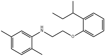 N-{2-[2-(sec-Butyl)phenoxy]ethyl}-2,5-dimethylaniline 结构式