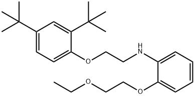 N-{2-[2,4-Di(tert-butyl)phenoxy]ethyl}-2-(2-ethoxyethoxy)aniline 结构式