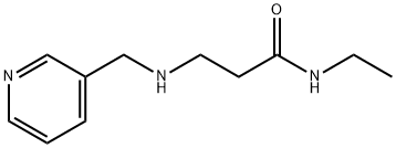 N-Ethyl-3-[(3-pyridinylmethyl)amino]propanamide 结构式