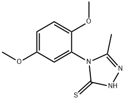 4-(2,5-二甲氧苯基)-5-甲基-4H-1,2,4-三唑-3-硫醇 结构式