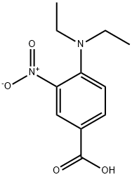 4-(diethylamino)-3-nitrobenzoic acid 结构式