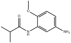 N-(5-氨基-2-甲氧基苯基)异丁酰胺 结构式
