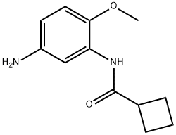 N-(5-氨基-2-甲氧基苯基)环丁烷羧酰胺 结构式