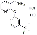 {2-[3-(三氟甲基)苯氧基]吡啶-3-基}甲胺二盐酸盐 结构式