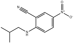 2-(异丁基氨基)-5-硝基苯甲腈 结构式