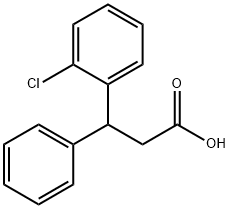 3-(2-氯苯基)-3-苯基-丙酸 结构式