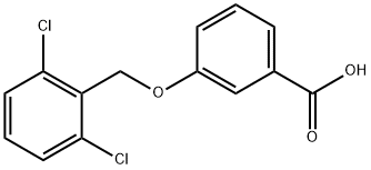 3-(2,6-二氯苄基)氧基苯甲酸 结构式