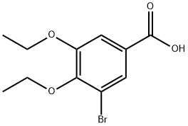 3-溴-4,5-二乙氧基-苯甲酸 结构式