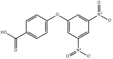 4-(3,5-二硝基苯氧基)苯甲酸 结构式