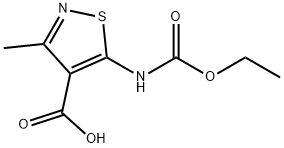 5-[(乙氧羰基)氨基]-3-甲基异噻唑-4-甲酸 结构式