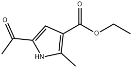 ethyl 5-acetyl-2-methyl-1H-pyrrole-3-carboxylate 结构式