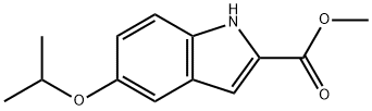 5-异丙氧基-1H-吲哚-2-羧酸甲酯 结构式