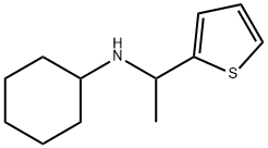 N-(1-噻吩-2-基乙基)环己胺 结构式