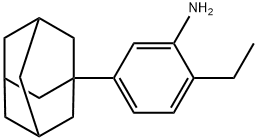 [5-(1-金刚烷基)-2-乙基-苯基]胺 结构式