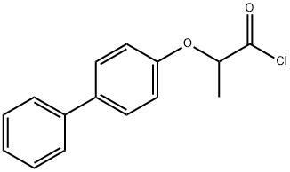 2-(联苯-4-氧基)丙醇基氯化物 结构式