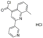 8-甲基-2-吡啶-3-基喹啉-4-甲酰氯盐酸盐 结构式