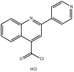 2-吡啶-4-基喹啉-4-甲酰氯盐酸盐 结构式