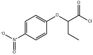 2-(4-硝基苯氧基)丁酰氯 结构式