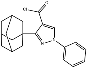 3-(1-adamantyl)-1-phenyl-1H-pyrazole-4-carbonyl chloride