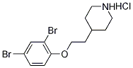 4-[2-(2,4-Dibromophenoxy)ethyl]piperidinehydrochloride 结构式