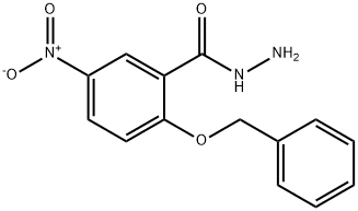 2-(Benzyloxy)-5-nitrobenzenecarbohydrazide 结构式