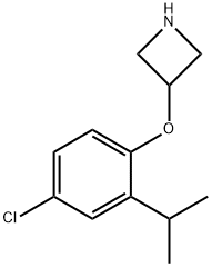 3-(4-Chloro-2-isopropylphenoxy)azetidine 结构式