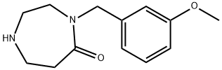 4-(3-Methoxybenzyl)-1,4-diazepan-5-one 结构式