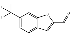 6-(三氟甲基)苯并[B]噻吩-2-甲醛 结构式