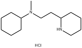 N-Methyl-N-[2-(2-piperidinyl)ethyl]-cyclohexanamine dihydrochloride 结构式