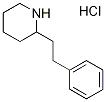 2-(2-苯基乙基)哌啶盐酸盐 结构式