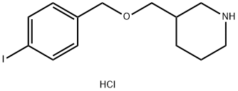 4-Iodobenzyl 3-piperidinylmethyl etherhydrochloride 结构式