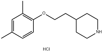 4-[2-(2,4-Dimethylphenoxy)ethyl]piperidinehydrochloride 结构式