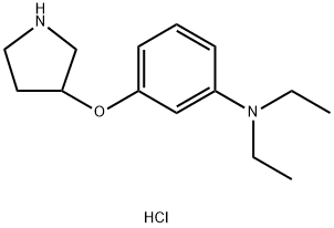 N,N-Diethyl-3-(3-pyrrolidinyloxy)anilinehydrochloride 结构式