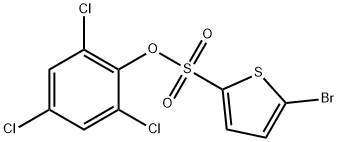 2,4,6-Trichlorophenyl 5-bromo-2-thiophenesulfonate 结构式