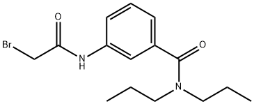 3-[(2-Bromoacetyl)amino]-N,N-dipropylbenzamide 结构式