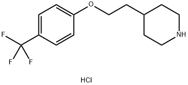 4-{2-[4-(Trifluoromethyl)phenoxy]ethyl}piperidinehydrochloride 结构式