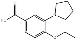 4-Ethoxy-3-pyrrolidin-1-yl-benzoic acid 结构式