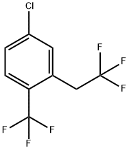 4-Chloro-2-(2,2,2-trifluoroethyl)-1-(trifluoromethyl)benzene 结构式