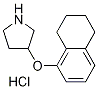 3-(5,6,7,8-Tetrahydro-1-naphthalenyloxy)-pyrrolidine hydrochloride 结构式