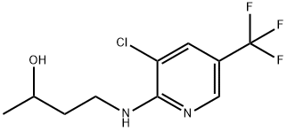 4-{[3-Chloro-5-(trifluoromethyl)-2-pyridinyl]-amino}-2-butanol 结构式