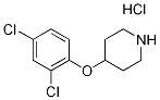 4-(2,4-Dichlorophenoxy)piperidine hydrochloride 结构式