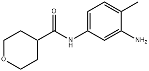 N-(3-氨基-4-甲基苯基)四氢-2H-吡喃-4-甲酰胺 结构式