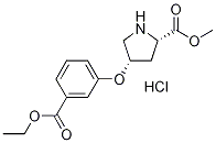 Methyl (2S,4S)-4-[3-(ethoxycarbonyl)phenoxy]-2-pyrrolidinecarboxylate hydrochloride 结构式