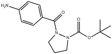 tert-Butyl 2-(4-aminobenzoyl)-1-pyrazolidinecarboxylate 结构式