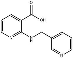 2-[(3-Pyridinylmethyl)amino]nicotinic acid 结构式