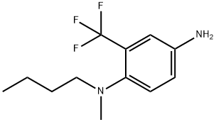 N1-丁基-N1-甲基-2-(三氟甲基)苯-1,4-二胺 结构式