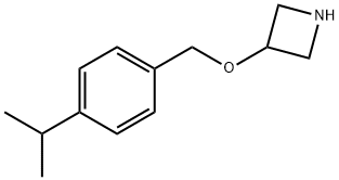 3-((4-异丙基苄基)氧基)氮杂环丁烷 结构式